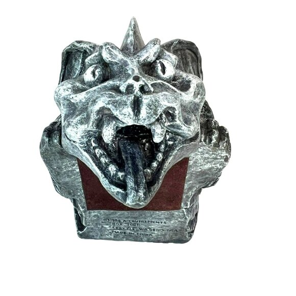 Accoutrements 1994 Resin Dragon Gargoyle Statue Bookend Shelf Sitter Decor - Picture 3 of 9